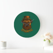Steampunk Pug Wandklok - vintage "Steampug" (Huis)