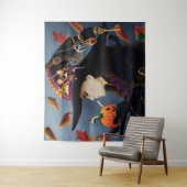 Steampunk Pumpkin Witch Wandkleed (In situ)