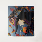 Steampunk Pumpkin Witch Wandkleed (Voorkant)