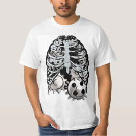 Steampunk Punk borst met tandwielen T-shirt
