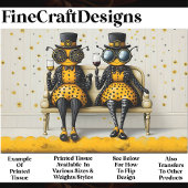 Steampunk Queen Bees + Wijn AM7 Decoupage Tissuepapier