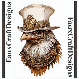 Steampunk Quirky Ongebruikelijke Kip Decoupage LT  Tissuepapier