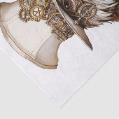 Steampunk Quirky Ongebruikelijke Kip Decoupage RT  Tissuepapier (Detail)