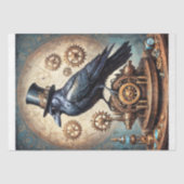 Steampunk Raaf Decoupage Tissuepapier (Voorkant)