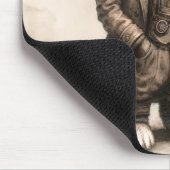 Steampunk Rabbit Muismat (Hoek)