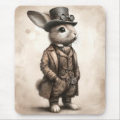 Steampunk Rabbit Muismat (Voorkant)
