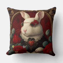 Steampunk Rabbit Pillow Fantasy Pillow