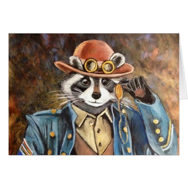 Steampunk Raccoon (Voorkant Horizontaal)