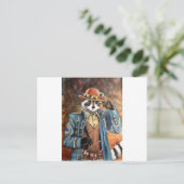 Steampunk Raccoon Briefkaart (Staand voorkant)