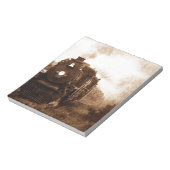 Steampunk Railroad Antiek Steam Train Notitieblok (Linkerzijde)