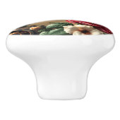 Steampunk Rainbow, Roses and Metal Gears Keramische Knop (Zijkant)