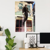 Steampunk-raket man poster (Thuiskantoor)