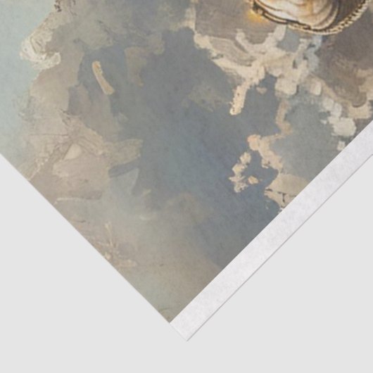 Steampunk Ram Horns Decoupage Tissuepapier (Detail)