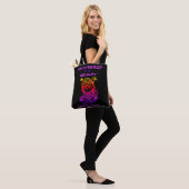 Steampunk Ramen Kat Grappige Anime Zwarte Tote Bag (Op model)