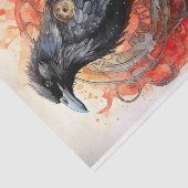 Steampunk Raven 1 Decoupage papier (Detail)