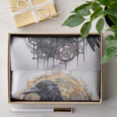 Steampunk Raven 4 Decoupage papier (Geschenk)