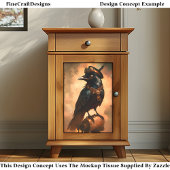 Steampunk Raven, Goggles & Collar CT1 Decoupage Tissuepapier