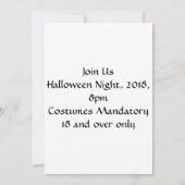 Steampunk Raven Halloween Kaart (Achterkant)