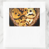 steampunk rechthoekige sticker (Tas)