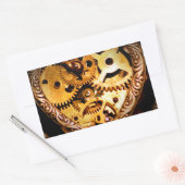 steampunk rechthoekige sticker (Envelop)