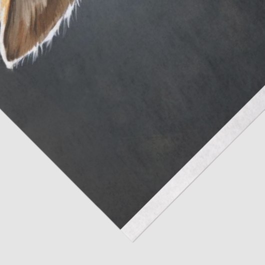 Steampunk Red Fox Uniform Decoupage Tissuepapier (Detail)