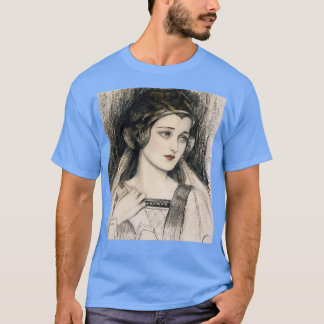  Steampunk Renaissance, mooie Ren vrouw T-shirt