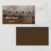 steampunk renaissance primitief verstikt leer visitekaartje (Voorkant / Achterkant)