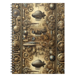 Steampunk Retro-Futuristisch Notitieboek