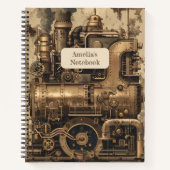 Steampunk Retro Notitieboek (Voorkant)
