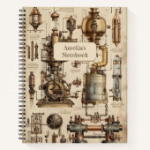 Steampunk Retro Notitieboek (Voorkant)