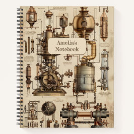 Steampunk Retro Notitieboek