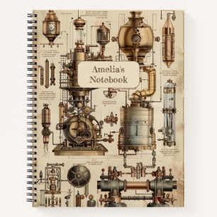 Steampunk Retro Notitieboek
