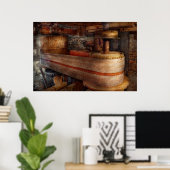 Steampunk - Riemen - Oud school is het beste Poster (Thuiskantoor)