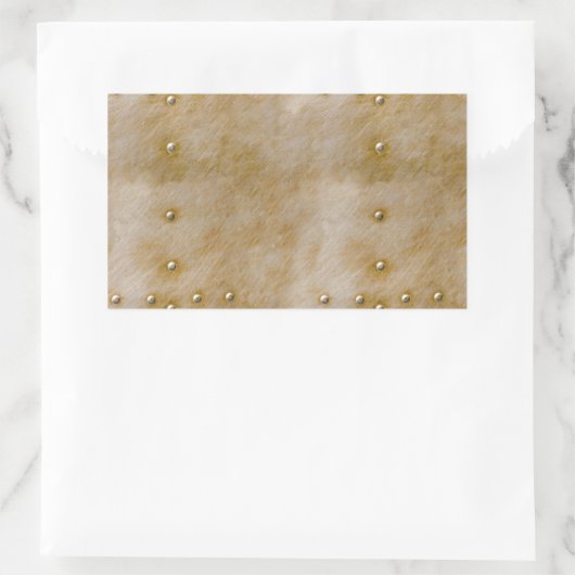 Steampunk Rivets Rechthoekige Sticker (Tas)