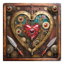 Steampunk Robijnen En Dolken Krijger Valentijn
