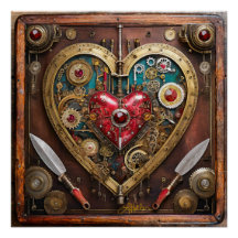 Steampunk Robijnen En Dolken Krijger Valentijn