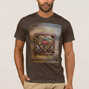 Steampunk Robijnen En Dolken Krijger Valentijn T-shirt