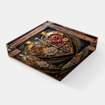 Steampunk Robijnen En Tandwielen Donker Hart 