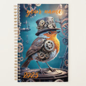  - "Steampunk Robin" Planner (Voorkant)