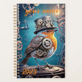 - "Steampunk Robin" Planner