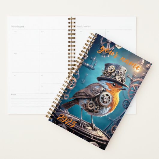  - "Steampunk Robin" Planner (Display)