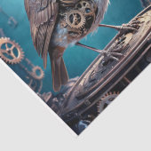 Steampunk Robin: Vleugels van Messing - Decoupage Tissuepapier (Detail)