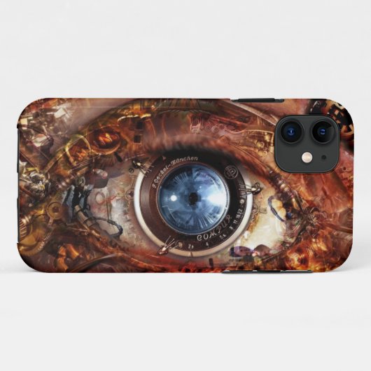steampunk robot eye iphone case (Achterkant (horizontaal))