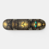 Steampunk Robot Knight Persoonlijk Skateboard (Horizontaal)