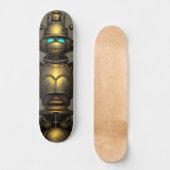 Steampunk Robot Knight Persoonlijk Skateboard (Voorkant)