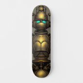Steampunk Robot Knight Persoonlijk Skateboard (Voorkant)