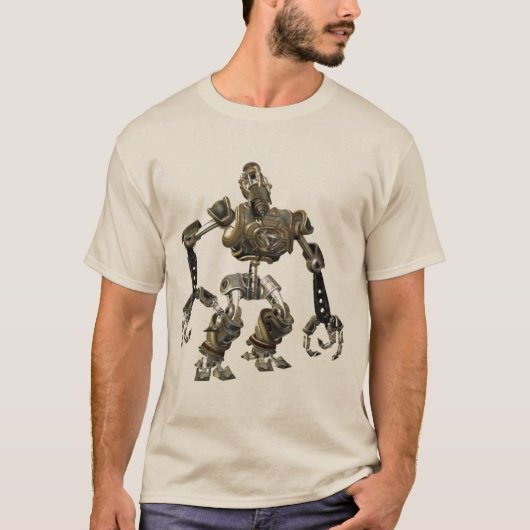 Steampunk Robot T-shirt (Voorkant)