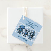 Steampunk Robot Thema 3e Verjaardag Bedankt Bedankjes Labels (In situ)