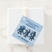 Steampunk Robot Thema 6e Verjaardag Bedankt Bedankjes Labels (In situ)