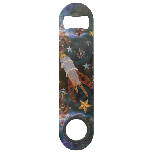 Steampunk Rocket Speed Flessenopener (Achterkant)